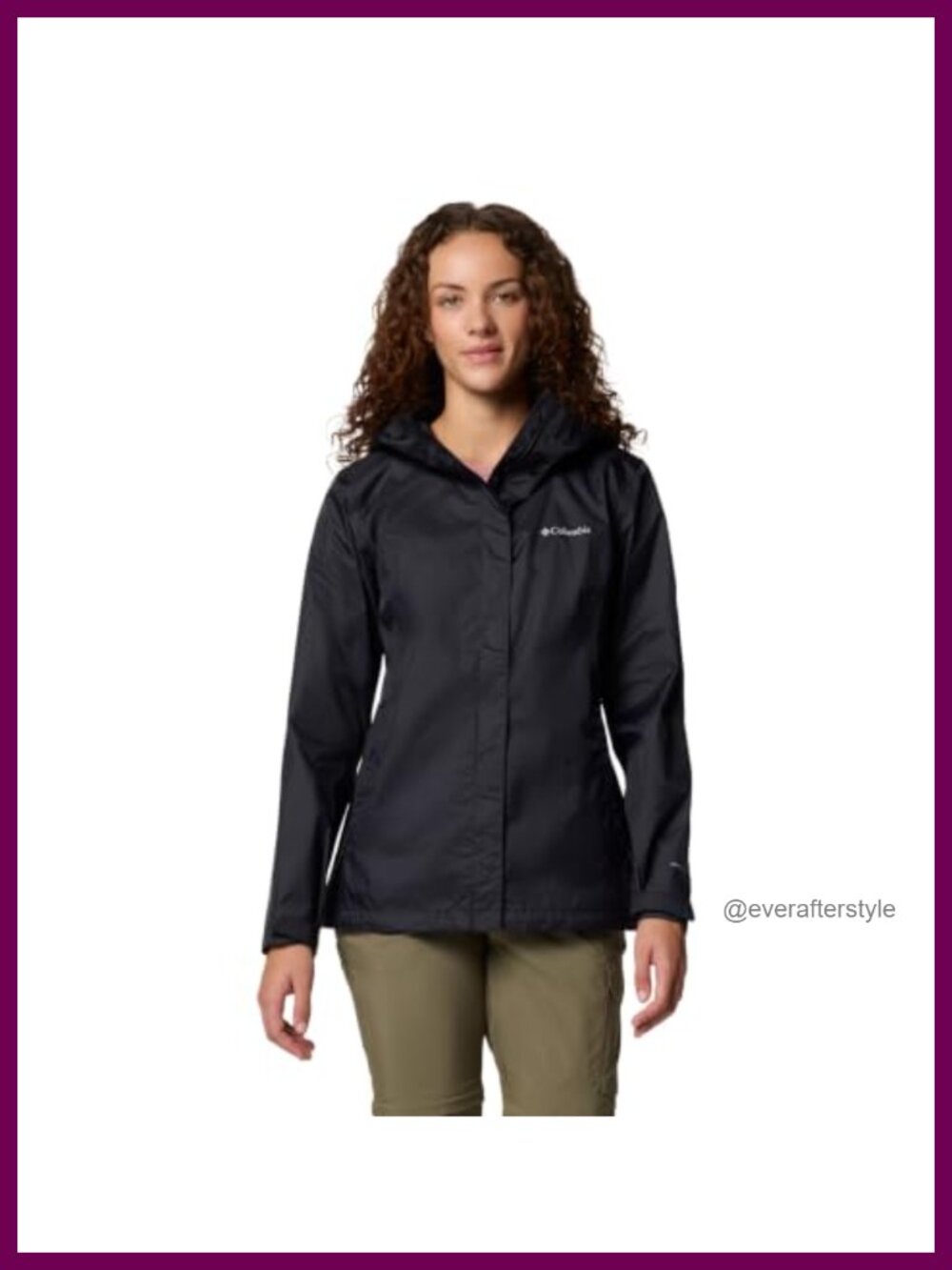 Waterproof Breathable Packable Rain Jacket with Storm Hood